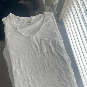 Alba White Short Sleeve Tee Casual Cotton